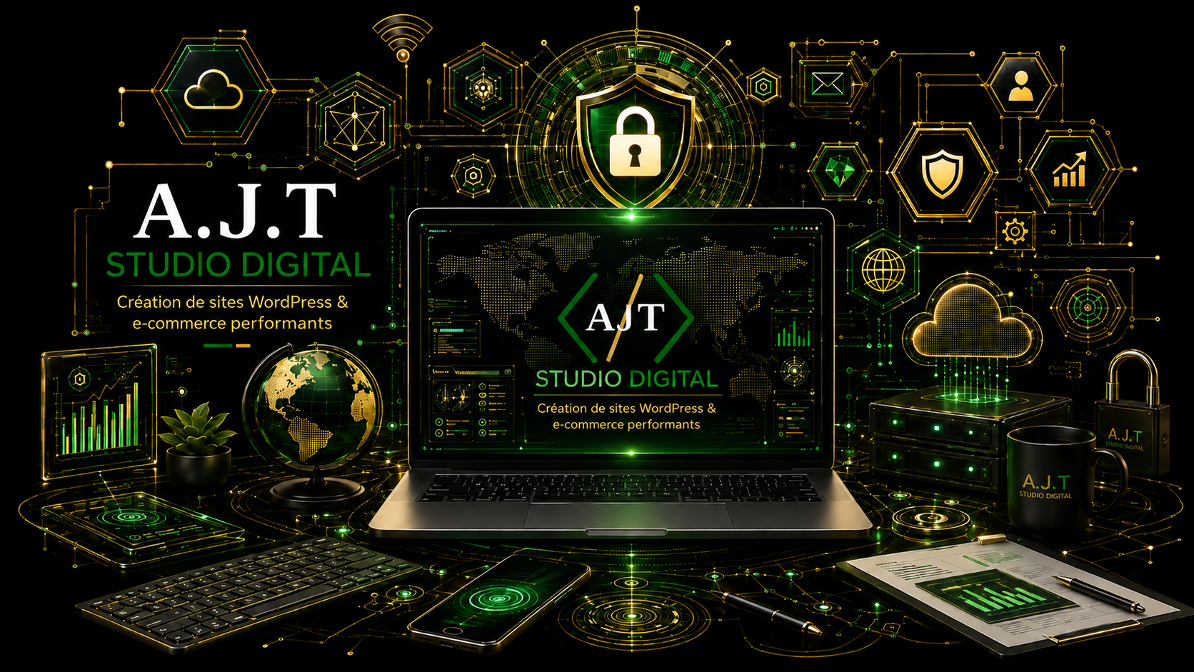 Identit&eacute; digitale premium A.J.T Studio Digital